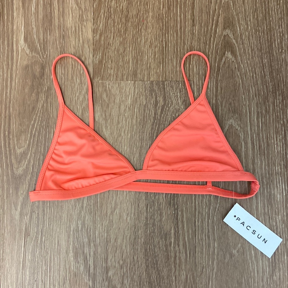 Pacsun Blue Hour pink bikini top